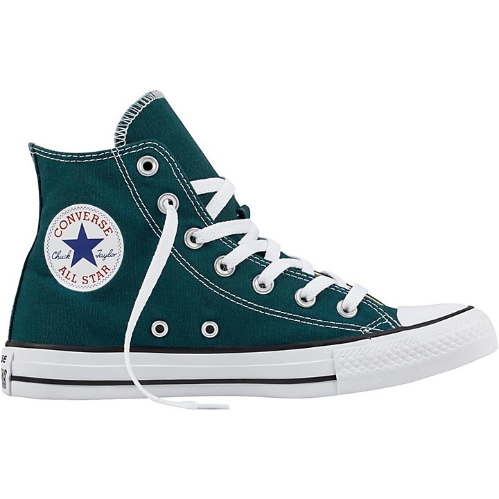 teal converse high tops