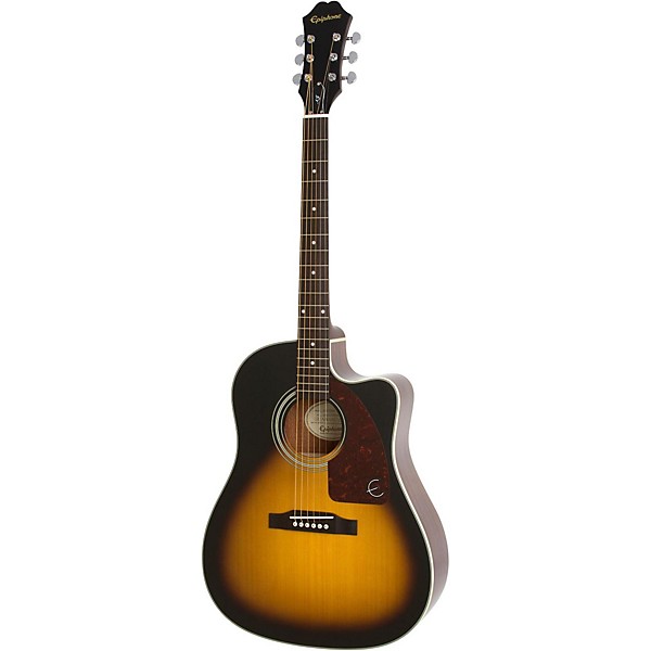 Epiphone J-15 EC Deluxe Acoustic-Electric Guitar Vintage Sunburst