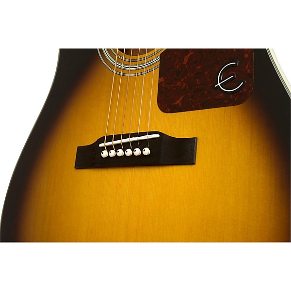 Epiphone J-15 EC Deluxe Acoustic-Electric Guitar Vintage Sunburst