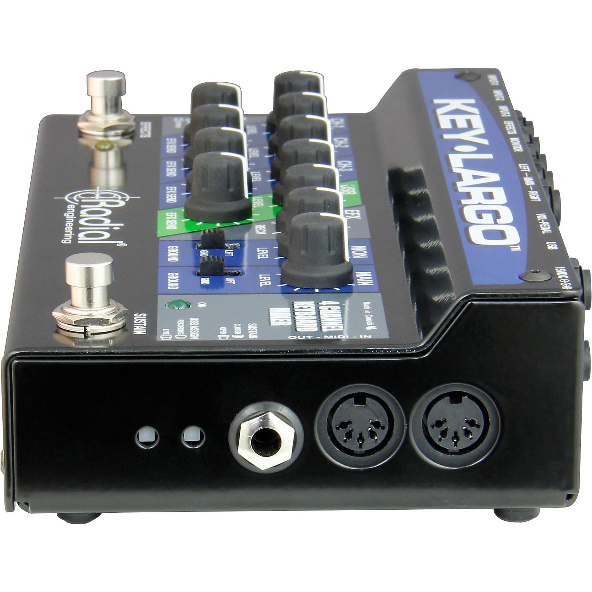 Radial Engineering Key-Largo Keyboard Mixer and Performance Pedal