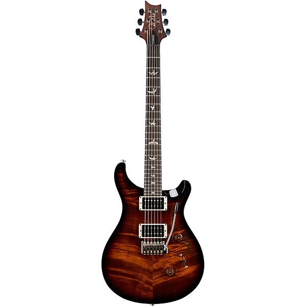 PRS Custom 24 with Carved Top Electric Guitar Black Gold Burst
