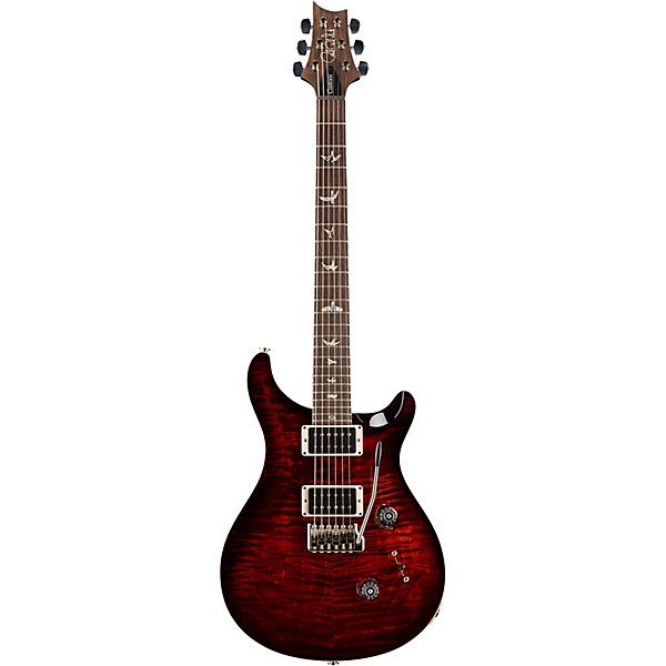PRS Custom 24 with Carved Top Electric Guitar Fire Red Burst