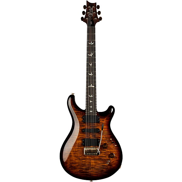 PRS 509 10 Top with Pattern Regular Neck Electric Guitar Black Gold Burst