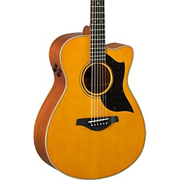 Open Box Yamaha AC5M A-Series Concert Acoustic-Electric Guitar Level 2 Vintage Natural 190839930620