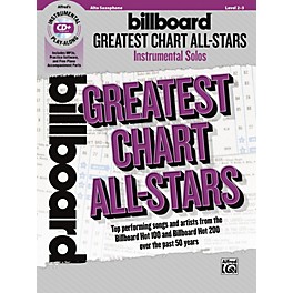 Alfred Billboard Greatest Chart All-Stars Instrumental Solos Alto Saxophone Book & CD Level 2-3