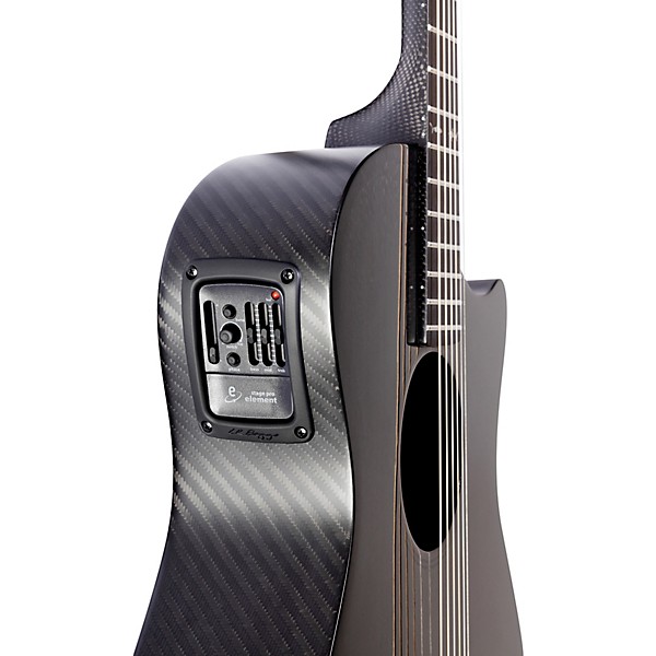 RainSong Concert Hybrid Series CH-OM Acoustic-Electric Guitar with L.R. Baggs Stagepro Element Electronics Pinstripe Rosette
