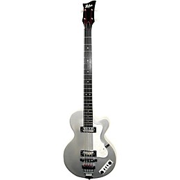 Open Box Hofner LTD Ignition Club Electric Bass Level 2 Silver Sparkle 190839130303