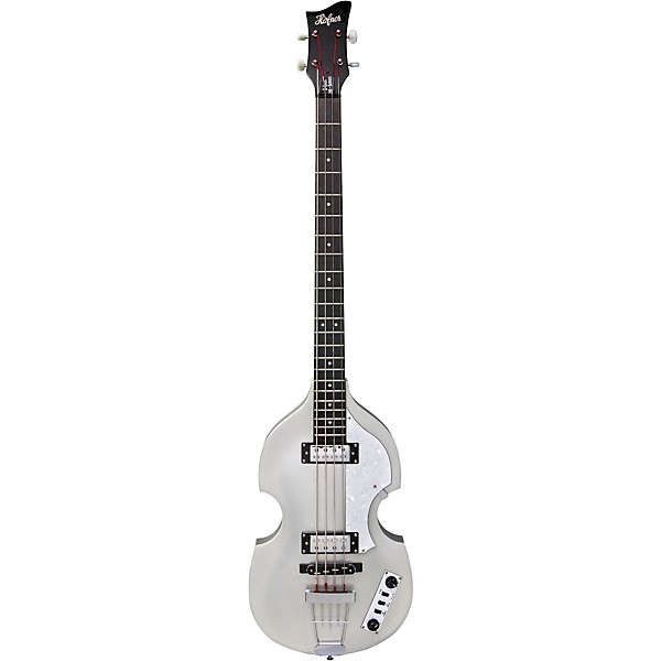 Open Box Hofner Igntion LTD Violin Electric Bass Guitar Level 2 Silver Sparkle 888366041697