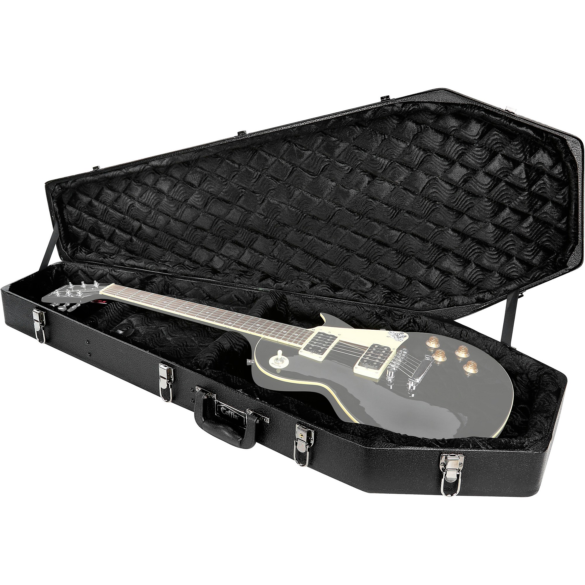 Open Box Coffin Case Guitar Case Black Black | Guitar Center