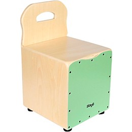 Stagg Kid's Cajon with Backrest Green