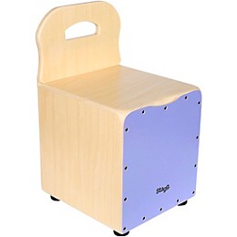 Open Box Stagg Kid's Cajon with Backrest Level 1  Purple