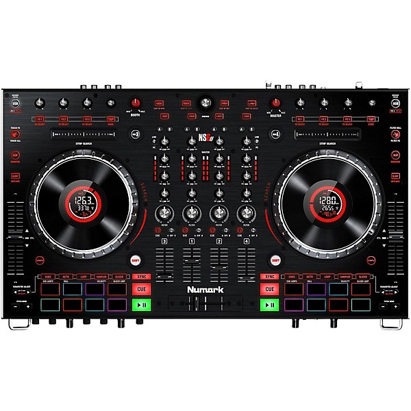 Restock Numark NS6II Premium 4-Channel Serato DJ Controller with Dual USB and HD Color Displays