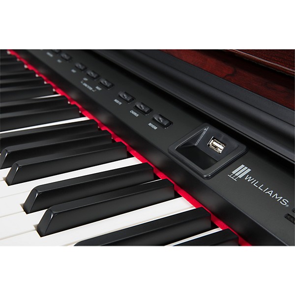 Williams Overture 2 88-Key Console Digital Piano with Bench (Mahogany)