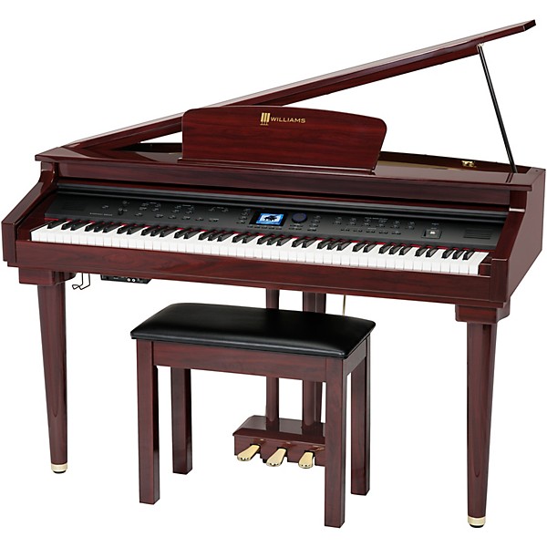 Open Box Williams Symphony Grand Digital Piano with Bench (Mahogany) Level 1 Red