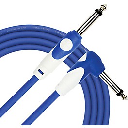 Kirlin LightGear Straight to Right Ang... Kirlin LightGear Straight to Right Angle Instrument Cable, 10' With PVC Jacket Blue