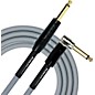 KIRLIN 18AWG Stage Straight to Right Angle Instrument Cable with Gray PVC Jacket 10 ft. thumbnail