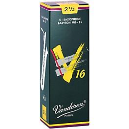 Vandoren Baritone Saxophone V16 Reeds Box of 5 3 Vandoren Baritone Saxophone V16 Reeds Box of 5 2.5