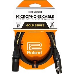 Roland Gold Series Quad Microphone Cable 5 ft.