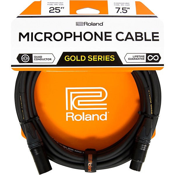 Roland Gold Series Quad Microphone Cable 25 ft.