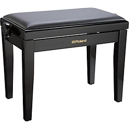 Open Box Roland Piano Bench with Cushioned Seat Level 1 Polished Ebony