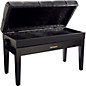 Open Box Roland Duet Piano Bench - Cushioned with Storage Compartment Level 1 Polished Ebony