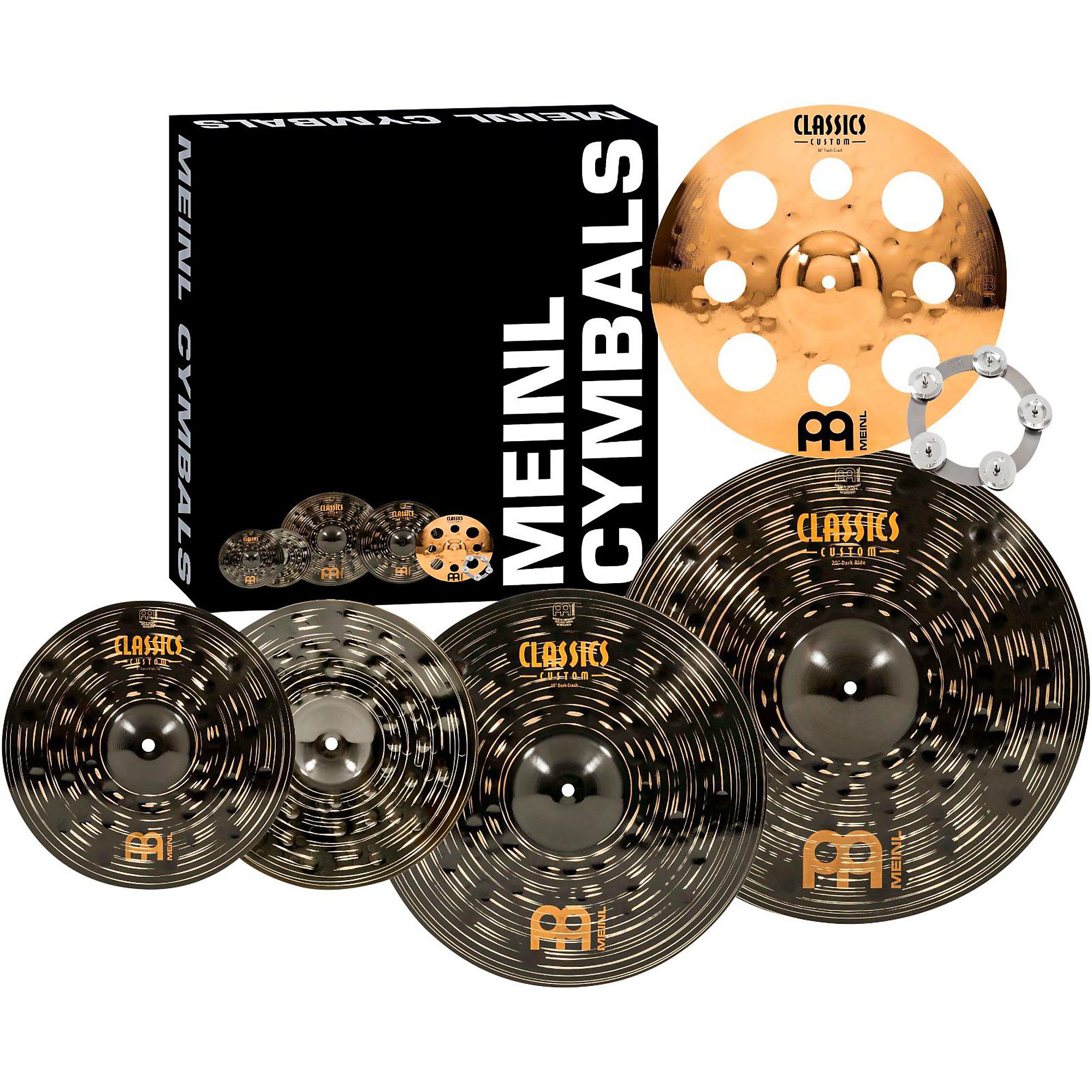 MEINL Classics Custom Dark Set Cymbal Pack With Free Trash Crash 