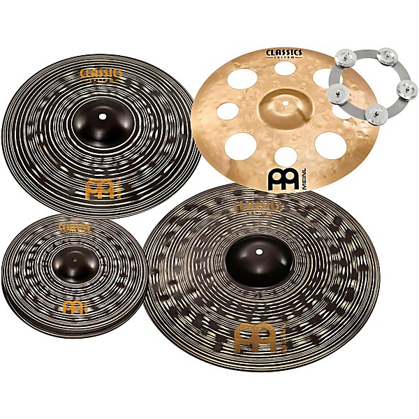 MEINL Classics Custom Dark Set Cymbal Pack With Free Trash Crash and Ching Ring 14, 16, 18 and 20 in.