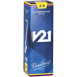 Vandoren Bass Clarinet V21 Reeds, Box of 5 2.5