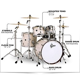 Gretsch Drums Renown 4-Piece Shell Pack Vintage Pearl