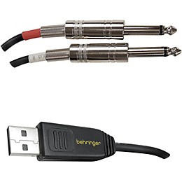 Behringer LINE 2 USB Stereo 1/4" Line In to USB Interface Cable