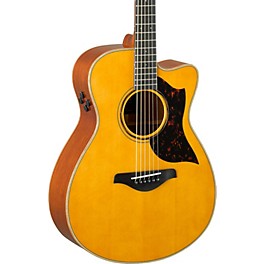 Yamaha A-Series AC3M Cutaway Concert Acousti... Yamaha A-Series AC3M Cutaway Concert Acoustic-Electric Guitar Vintage Natural