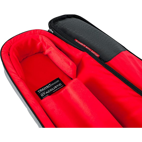 Gator Transit Series Acoustic Guitar Gig Bag Gray