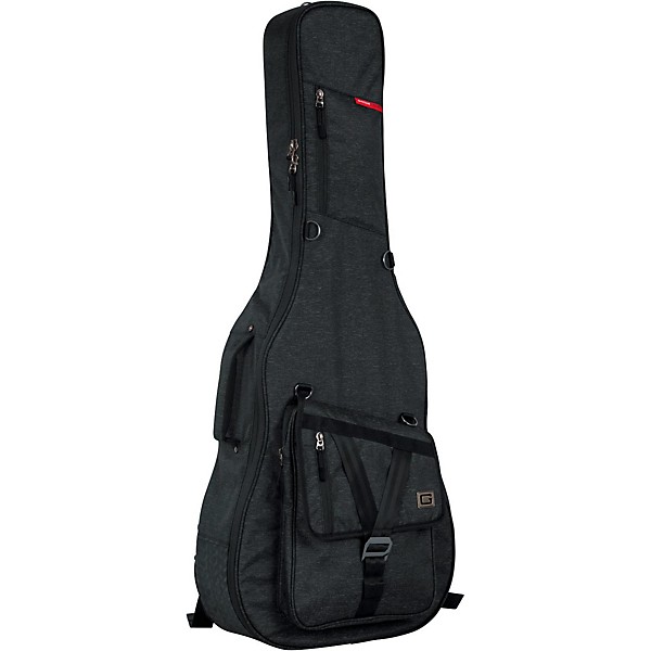 Open Box Gator Transit Series Acoustic Guitar Gig Bag Level 1 Charcoal Black