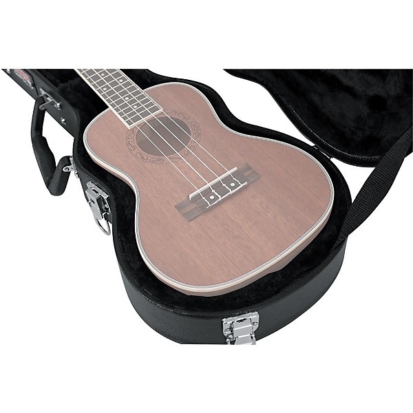 Gator Concert Ukulele Wood Acoustic Guitar Case Black