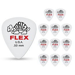 Dunlop Tortex Flex Standard 12 Pack .50 mm 12 Pack