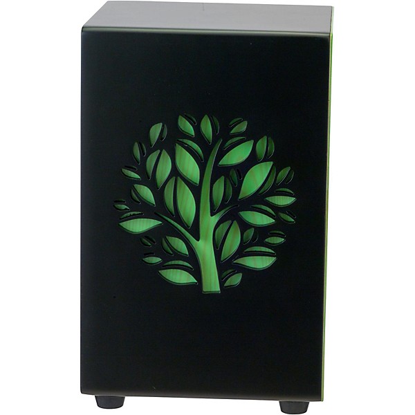 Pearl 3D Cajon With Green Faceplate and 3D Tree