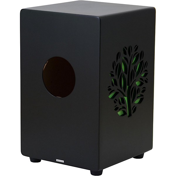 Pearl 3D Cajon With Green Faceplate and 3D Tree