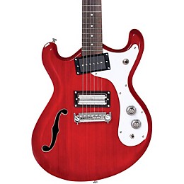 Open Box Danelectro '66 Classic Semi-Hollow Electric Guitar Level 2 Transparent Red 190839215345