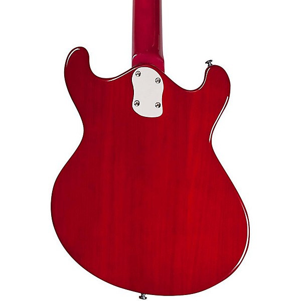 Open Box Danelectro '66 Classic Semi-Hollow Electric Guitar Level 2 Transparent Red 190839215345