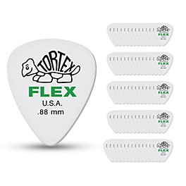 Dunlop Tortex Flex Standard Guitar Picks .88 mm 12 Pack