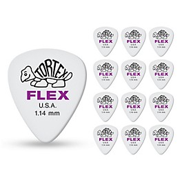 Dunlop Tortex Flex Standard Guitar Picks 1.14 mm 12 Pack