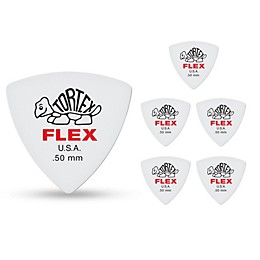 Dunlop Tortex Flex Triangle Guitar Picks .50 mm 6 Pack