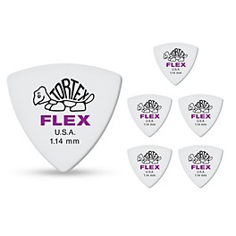 Dunlop Tortex Flex Triangle Guitar Picks 1.14 mm 6 Pack