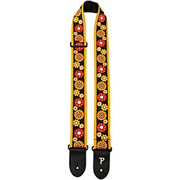 Perri's Jacquard Guitar Strap 60's Flower 2 in.