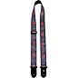 Perri's Jacquard Guitar Strap Pink and Blue Flower 2 in. thumbnail