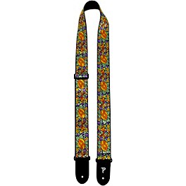 Perri's Jacquard Guitar Strap Tropical Flowers 2 in. Perri's Jacquard Guitar Strap Yellow and Green Flower 2 in.