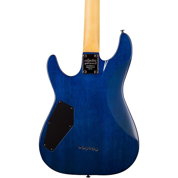 Open Box Schecter Guitar Research Omen Extreme-6 Electric Guitar Level 2 Ocean Blue Burst 197881161361