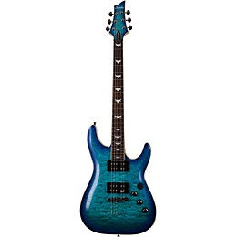 Open Box Schecter Guitar Research Omen Extreme-6 Electric Guitar Level 1 Ocean Blue Burst