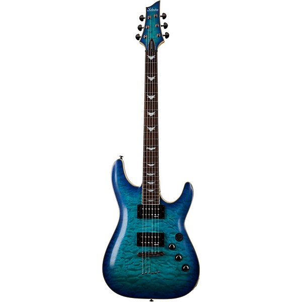 Open Box Schecter Guitar Research Omen Extreme-6 Electric Guitar Level 2 Ocean Blue Burst 194744019814