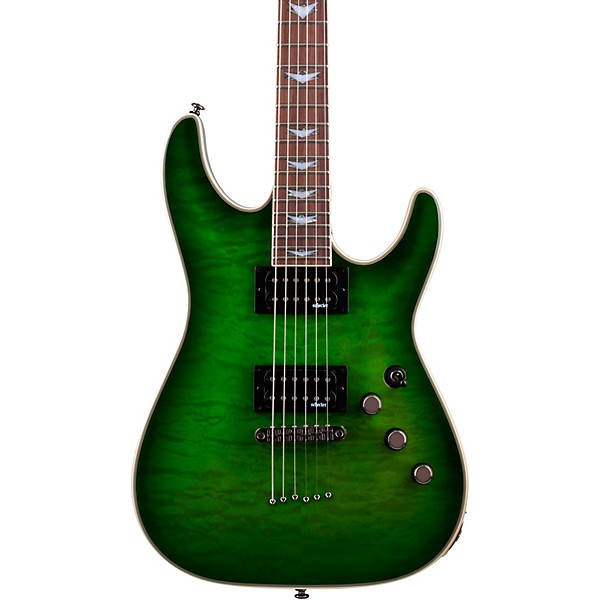 Schecter Guitar Research Omen Extreme-6 Electric Guitar Green Burst